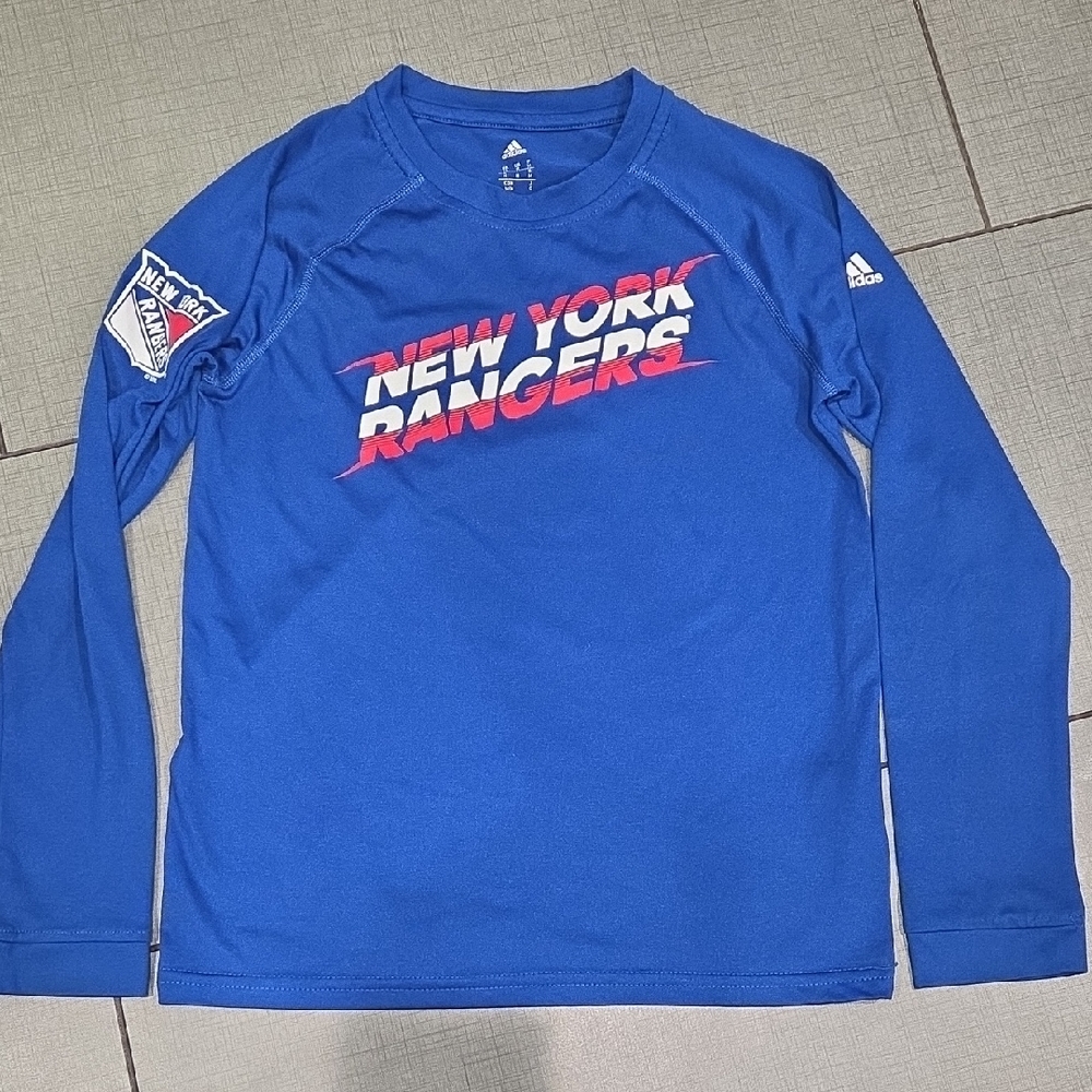 Adidas Kids New York Rangers Long Sleeve Tee